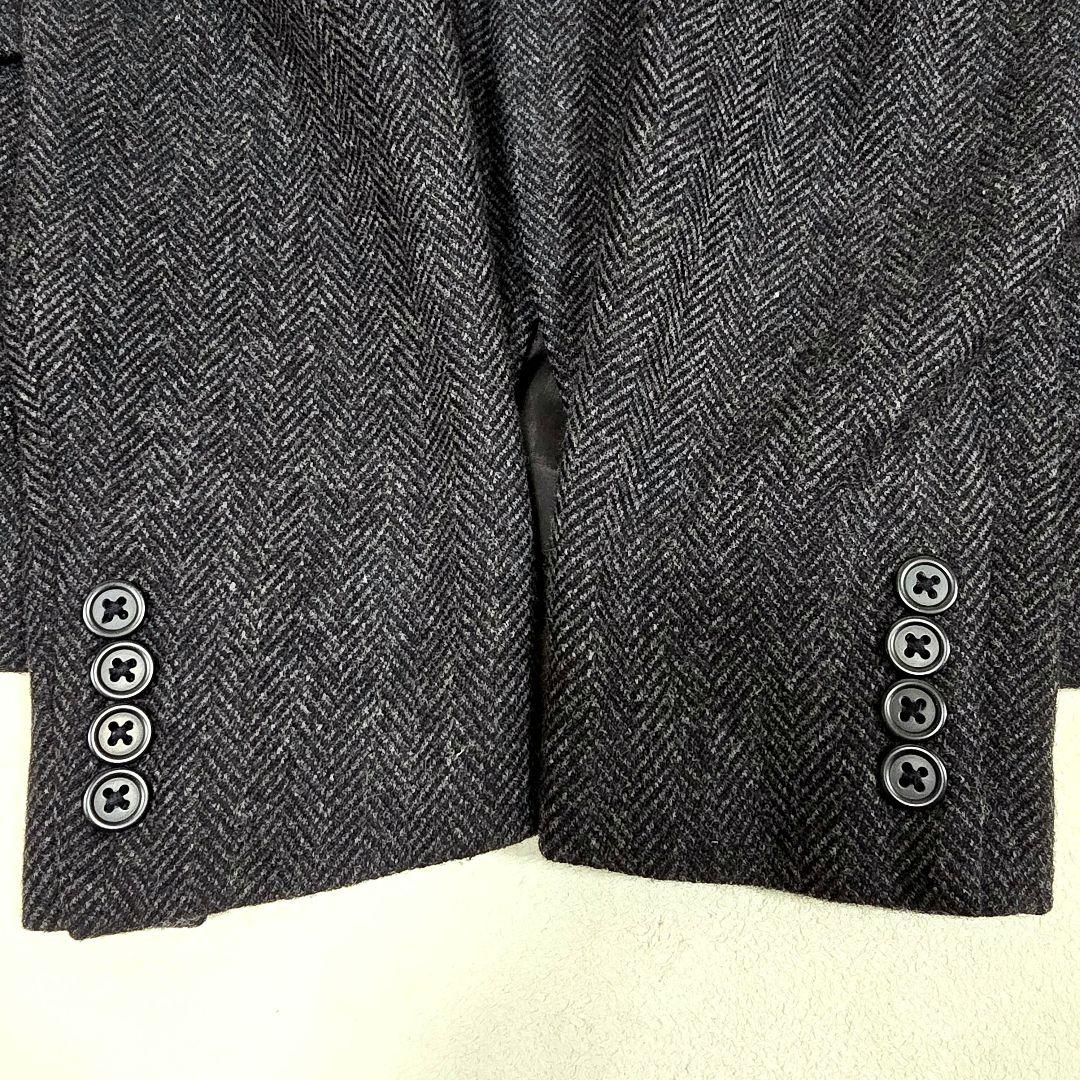極美品 ラルフローレンコレクション テーラードジャケット ヘリンボーン 襟ベロア