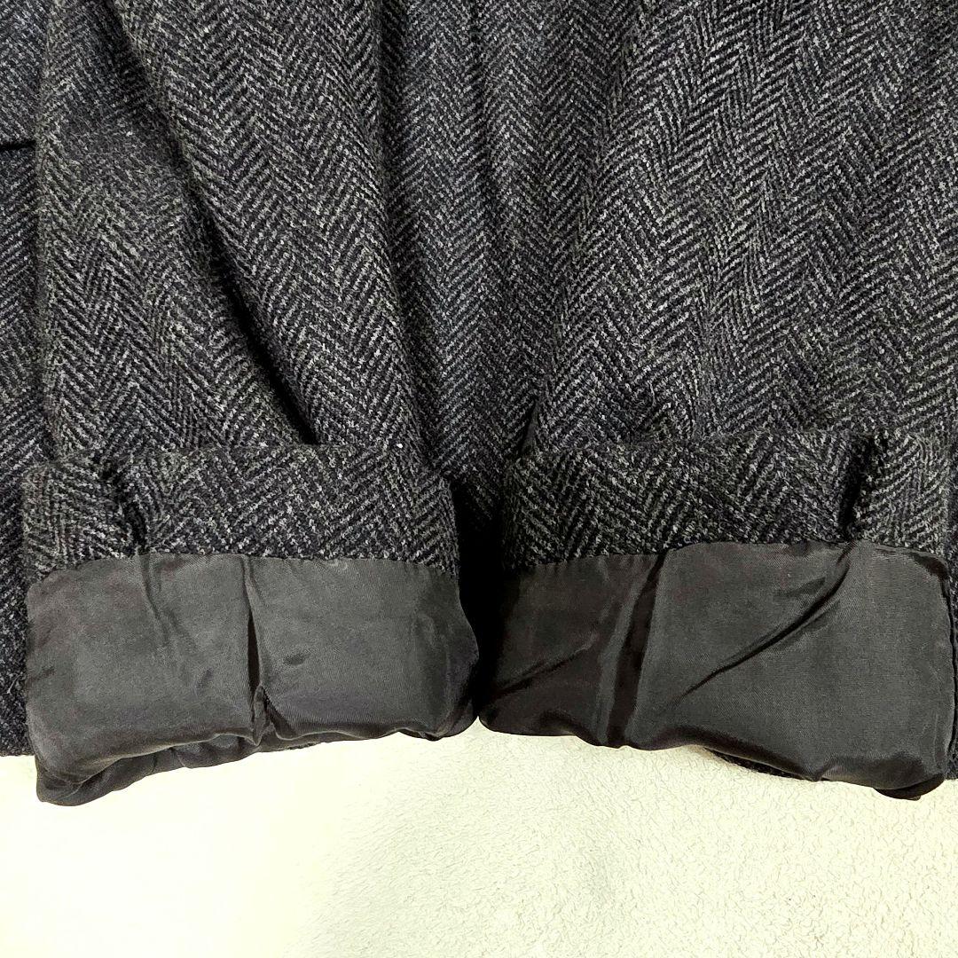 極美品 ラルフローレンコレクション テーラードジャケット ヘリンボーン 襟ベロア