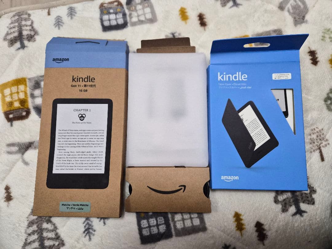 New Kindle 第11世代 マッチャ 16GB 広告なし 純正ケース付き