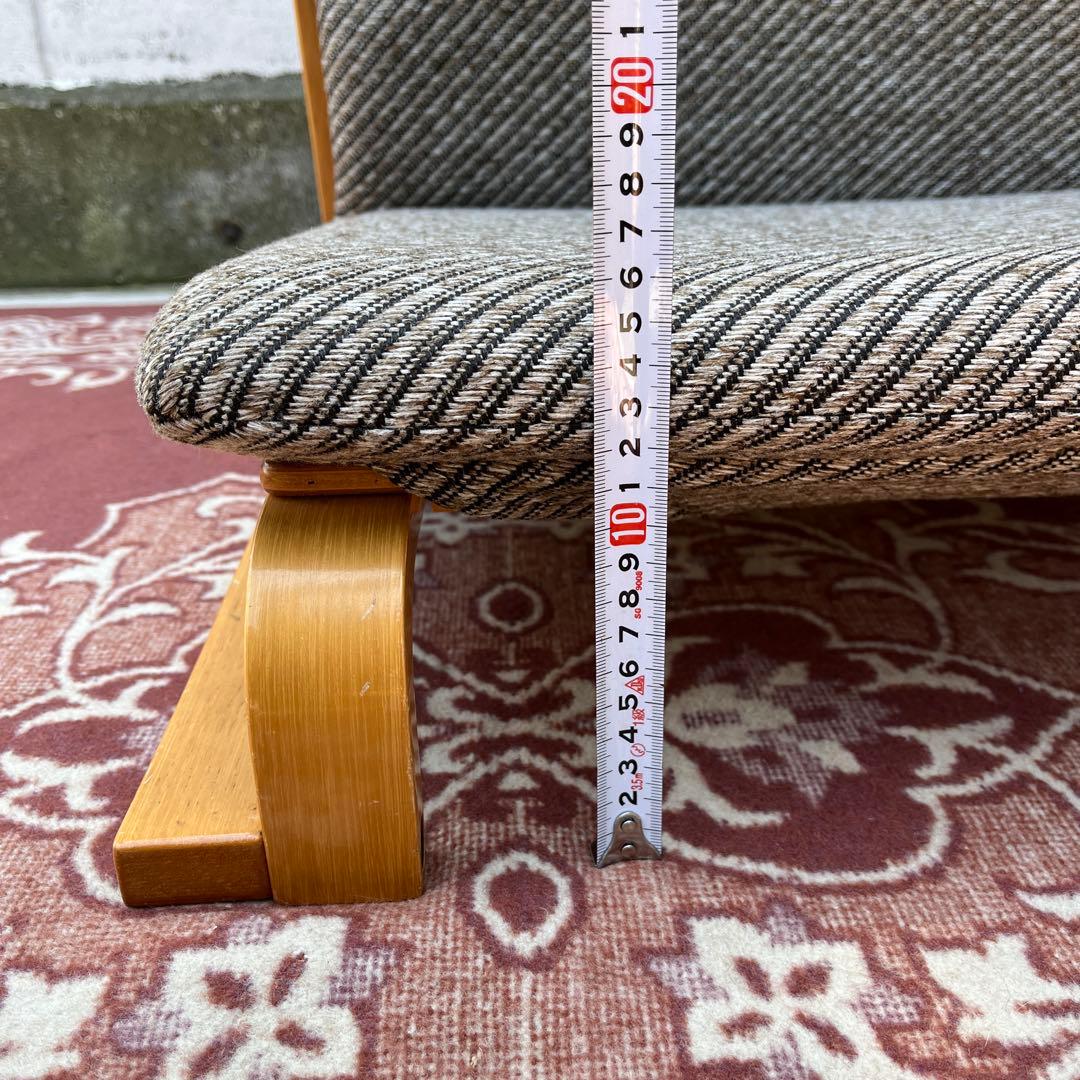 木製家具◾️ 新日本木工 楽座椅子 プライウッド木製フレーム ローチェア