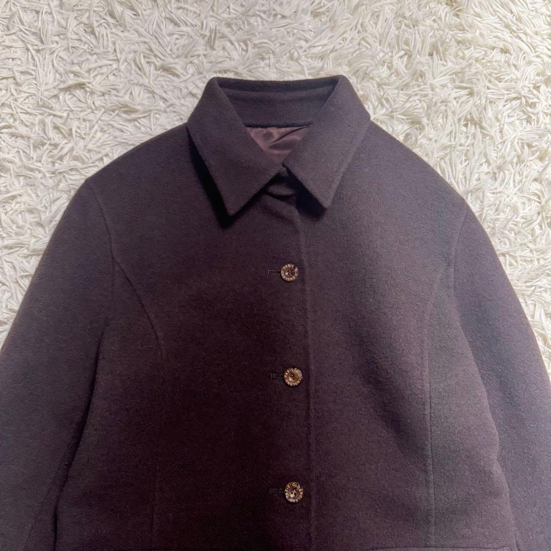 【アンゴラ100%】オールドイングランド　ショートリバーコート　ダブルフェイス