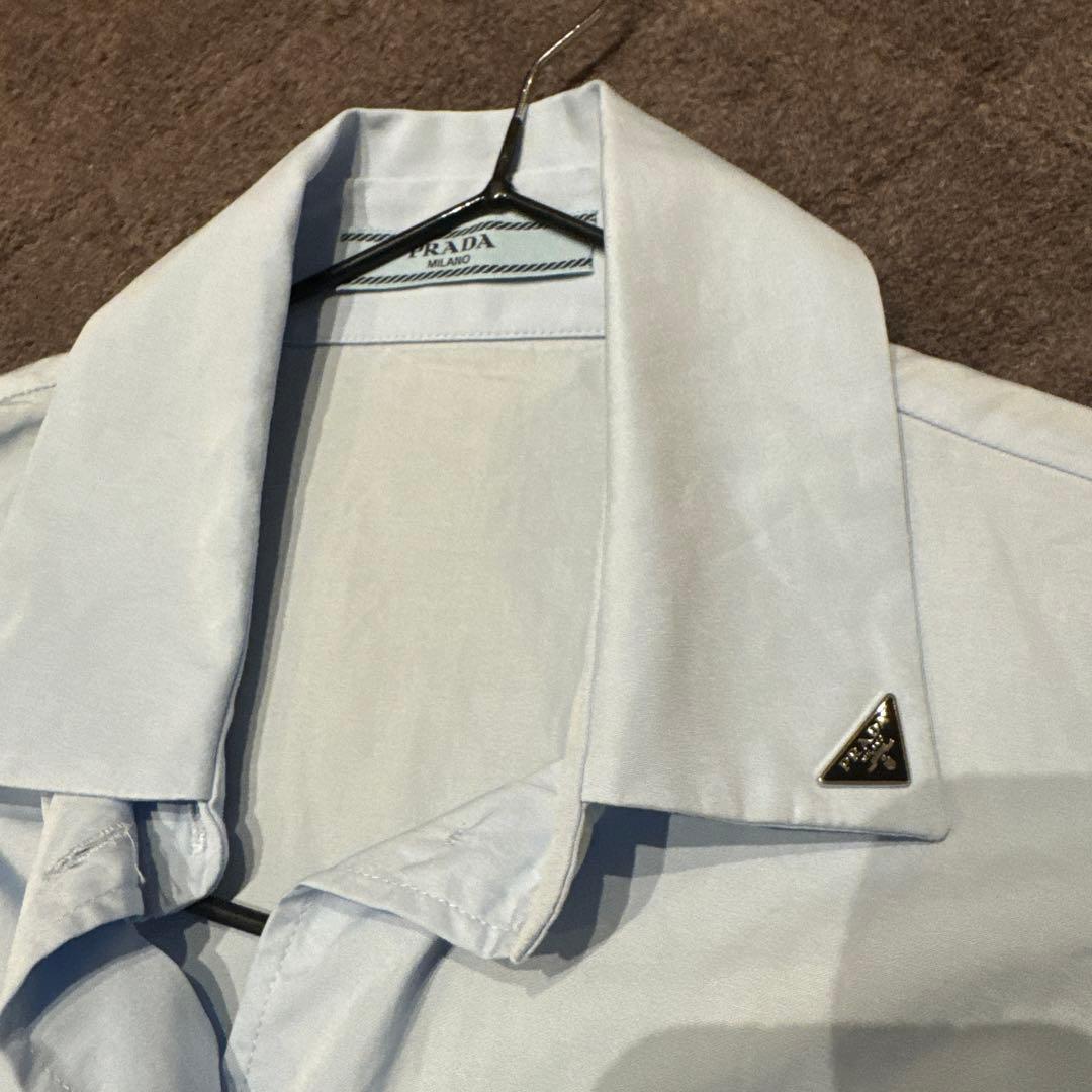 PRADA 長袖シャツ ライトブルー