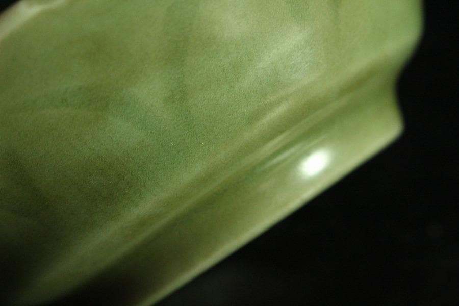 中国美術 青磁 吉字 皿(K-A722)