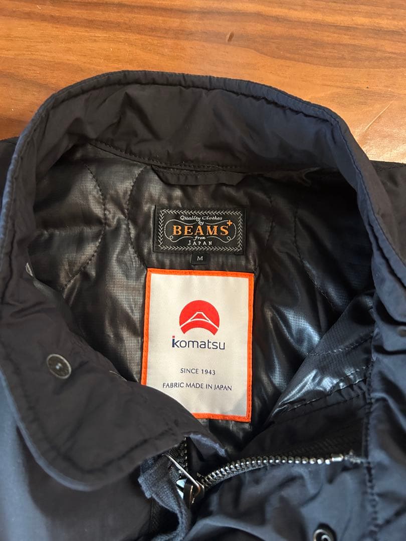 M-65ダウンモッズコート　BEAMS PLUS × 小松マテーレ　M