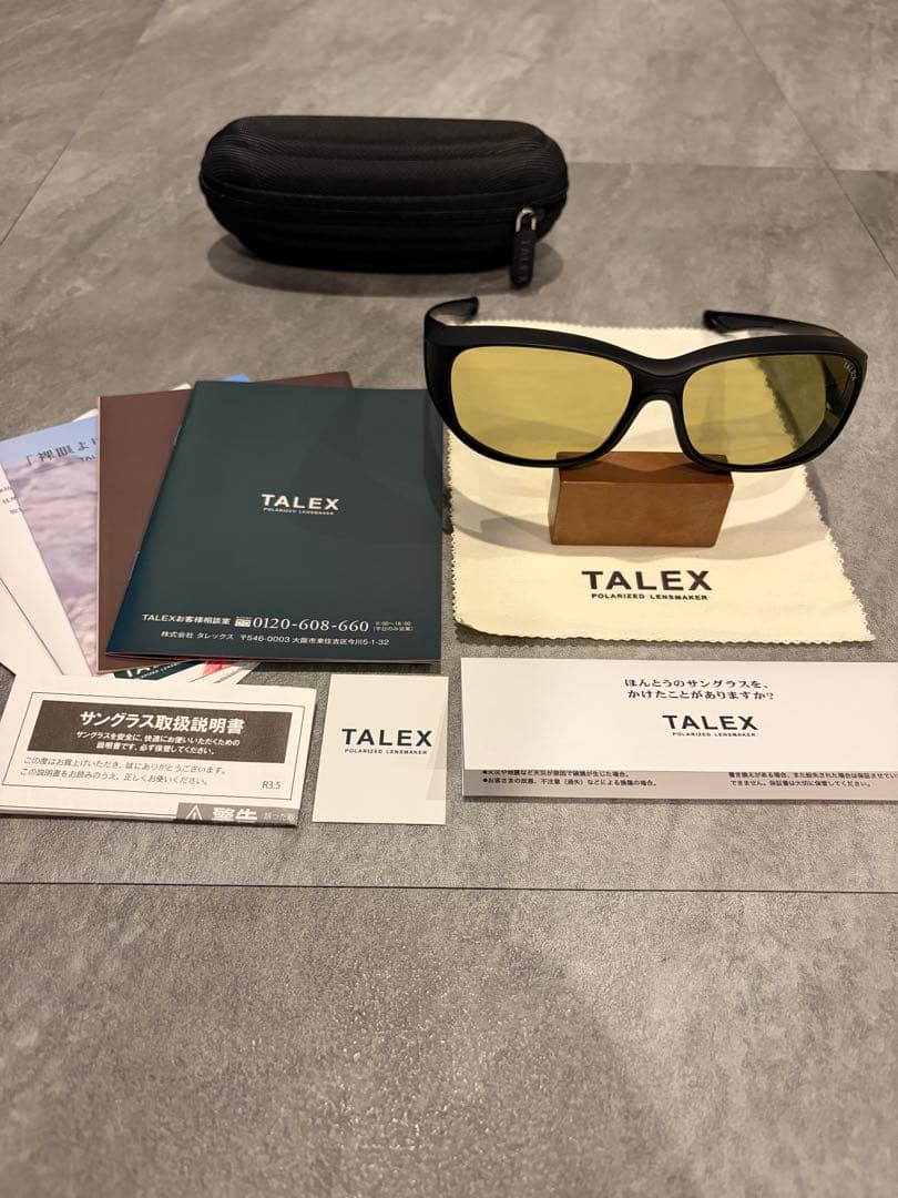 TALEX タレックス社製　偏光サングラス　オーバーグラス　日本製　EG