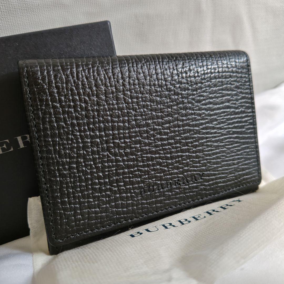 未使用級　バーバリー　カード入れ　ケース　名刺入れ　ブラック