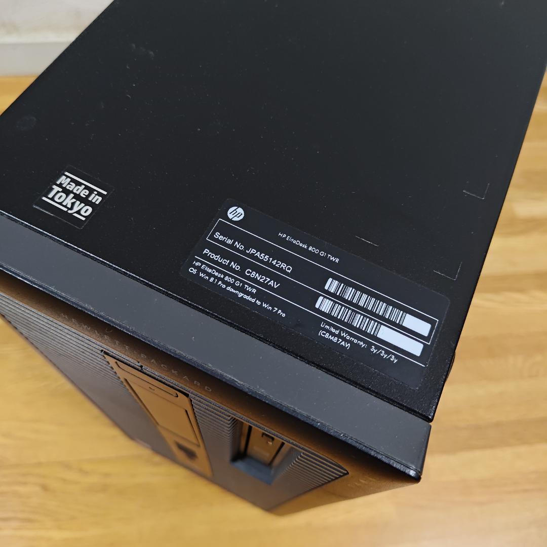 HP EliteDesk 800 G1 TWR デスクトップPC