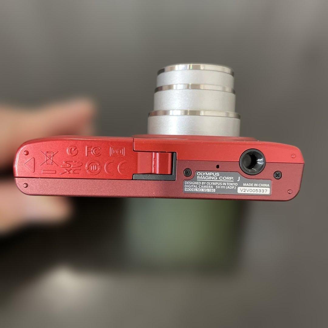 OLYMPUS STYLUS VG-180コンパクトデジタルカメラ レッド