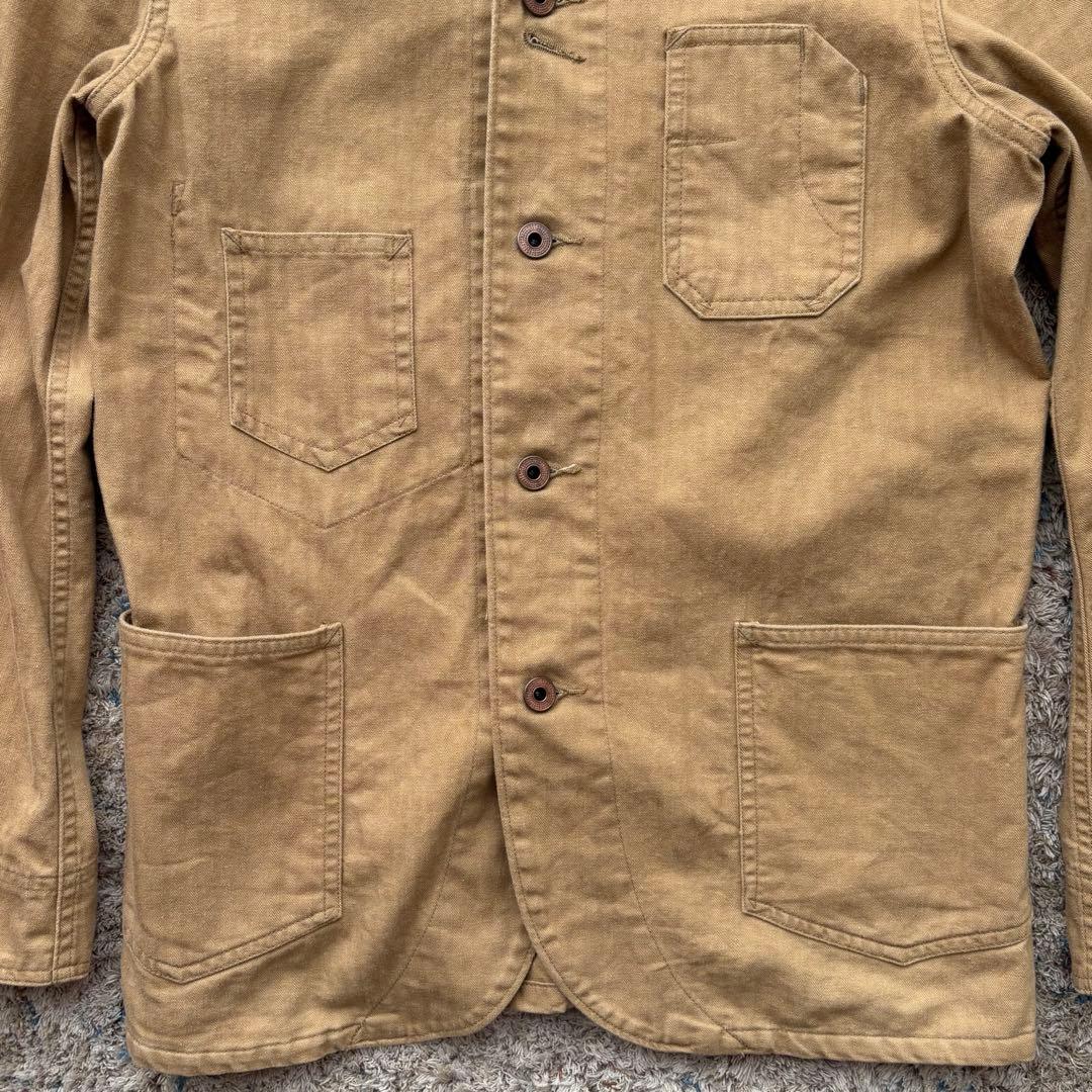 RRLダブルアールエル カバーオール ヘリンボーン HBT ベージュ XS