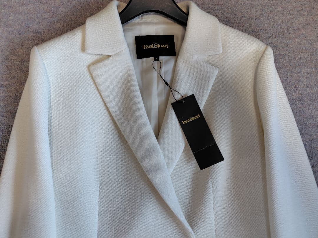 新品ポールスチュアートテクウェーブクロスWテーラードジャケット　6白88000円