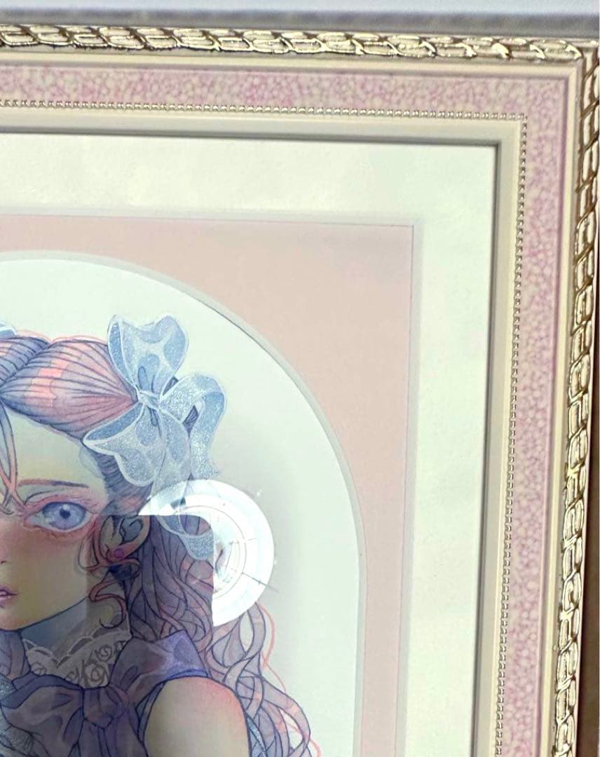 額入りイラスト　『melty sugar white』