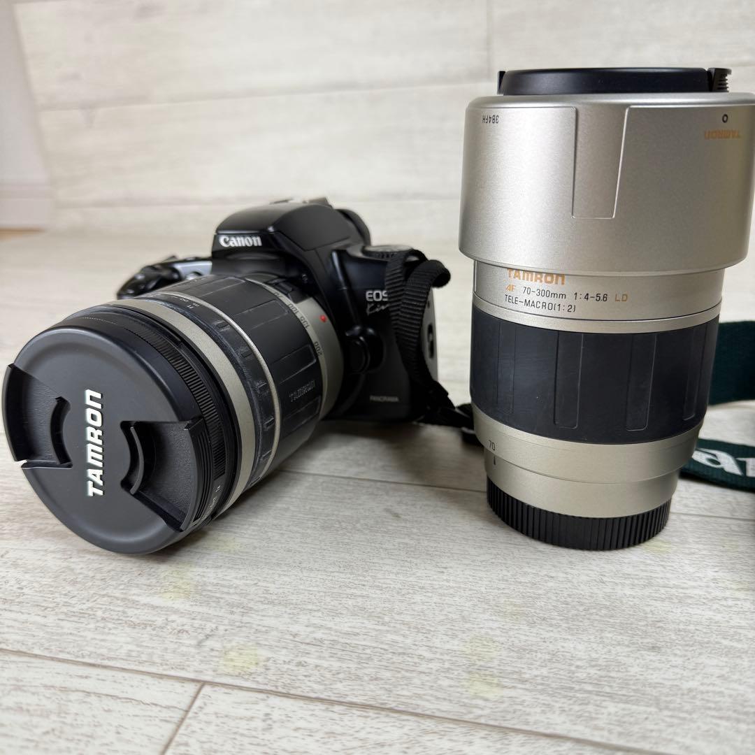 Canoni EOS Kiss カメラ　フィルム一眼レフタムロンズーム付き
