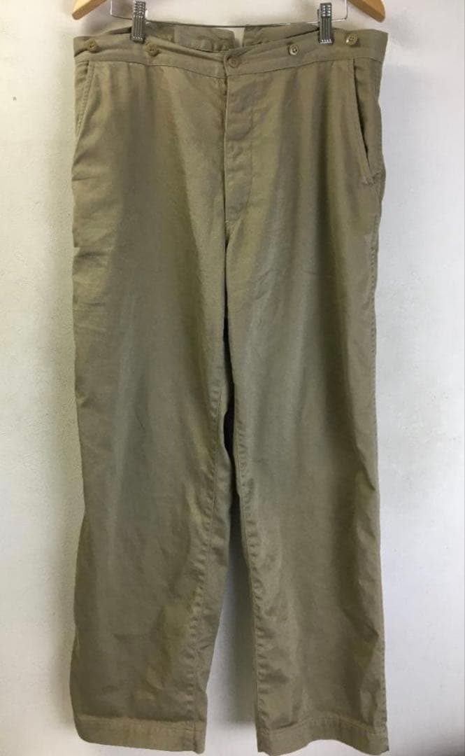 comoli 22SS コットンチノオーバーパンツ