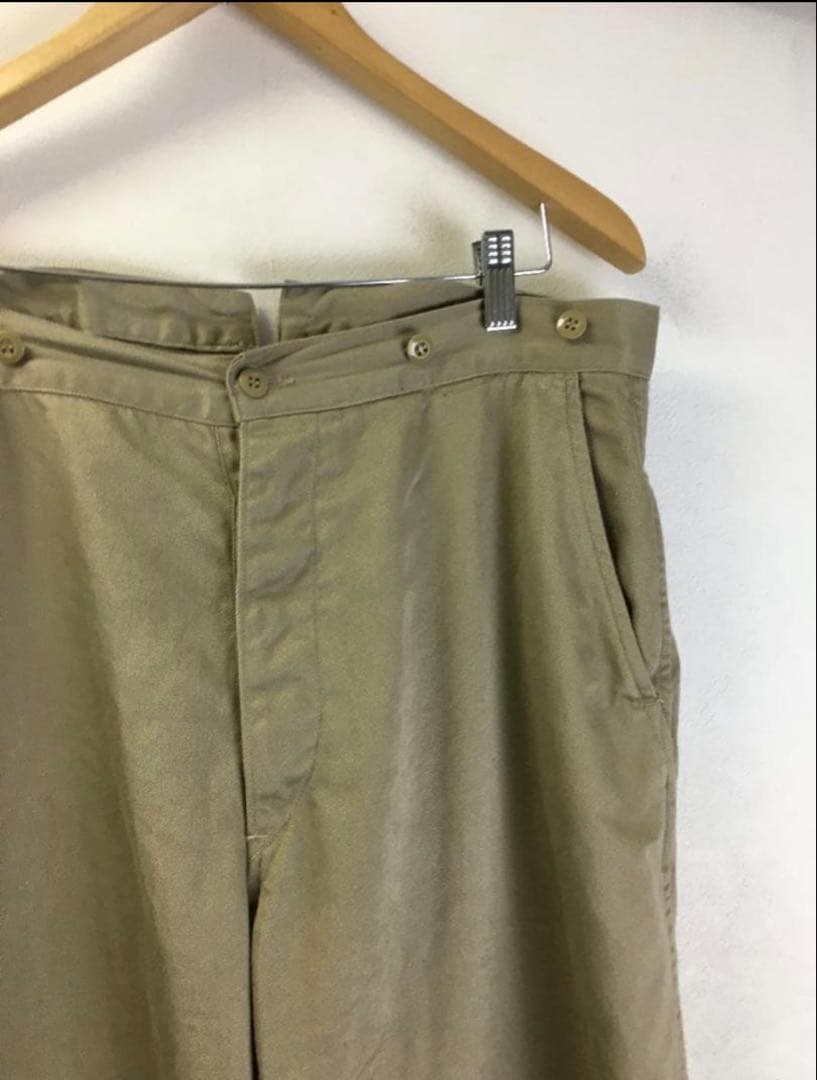 comoli 22SS コットンチノオーバーパンツ