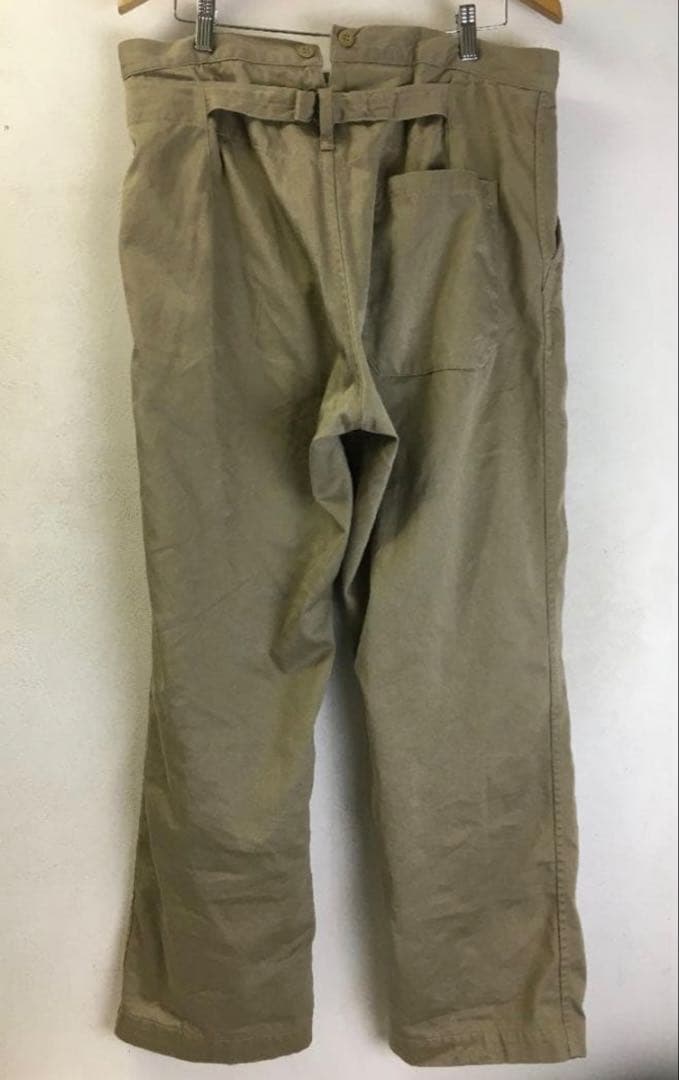 comoli 22SS コットンチノオーバーパンツ