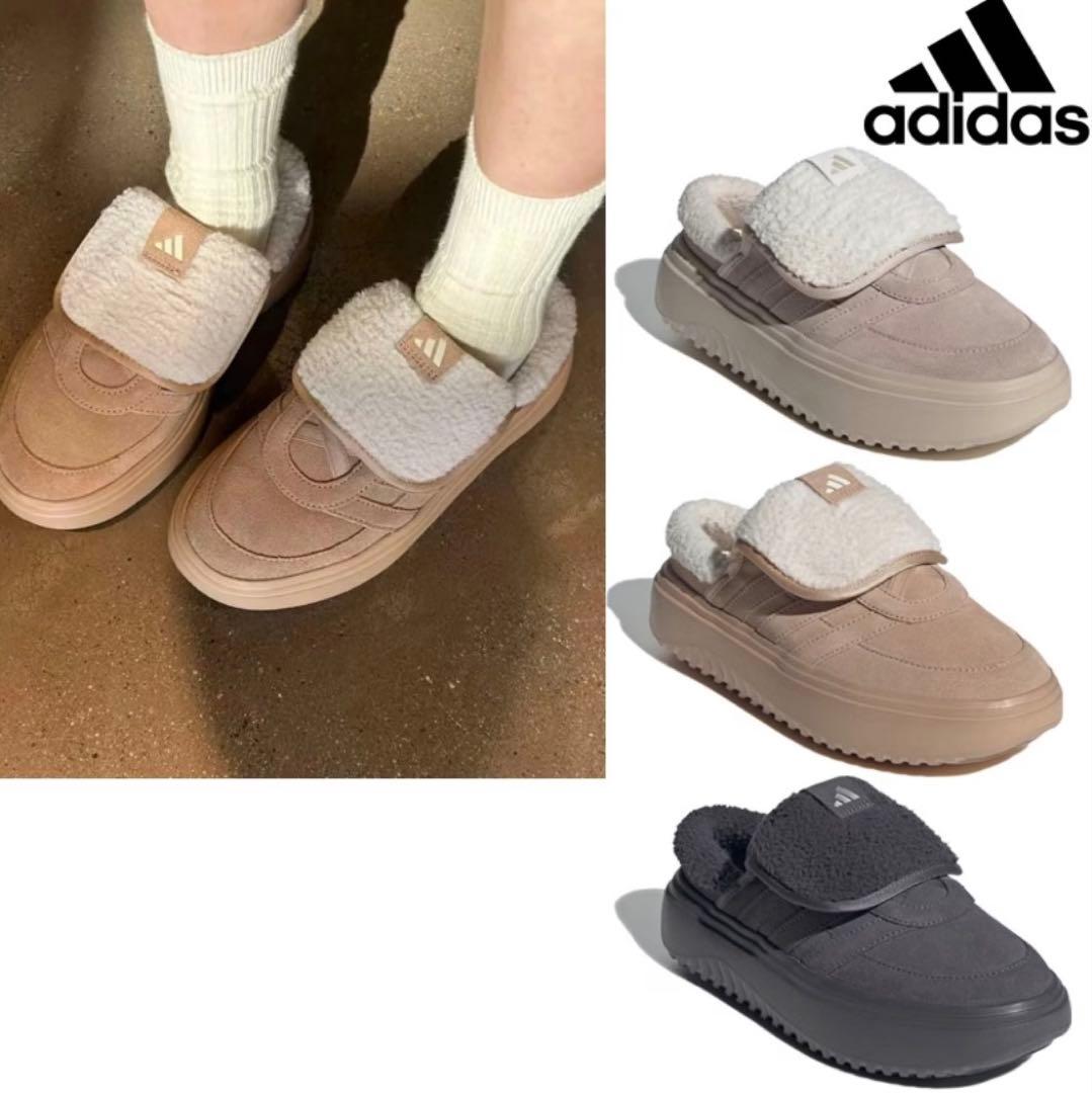 【韓国限定】adidasグランドコートミュール 24cm Warm Sand