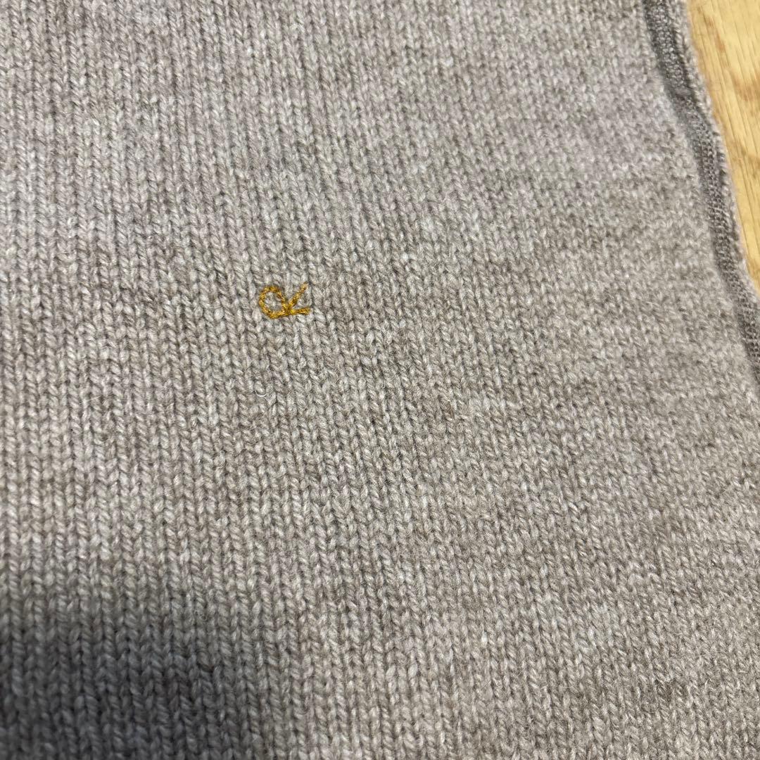 はなび　45R ハイネックニットベスト　ベージュ