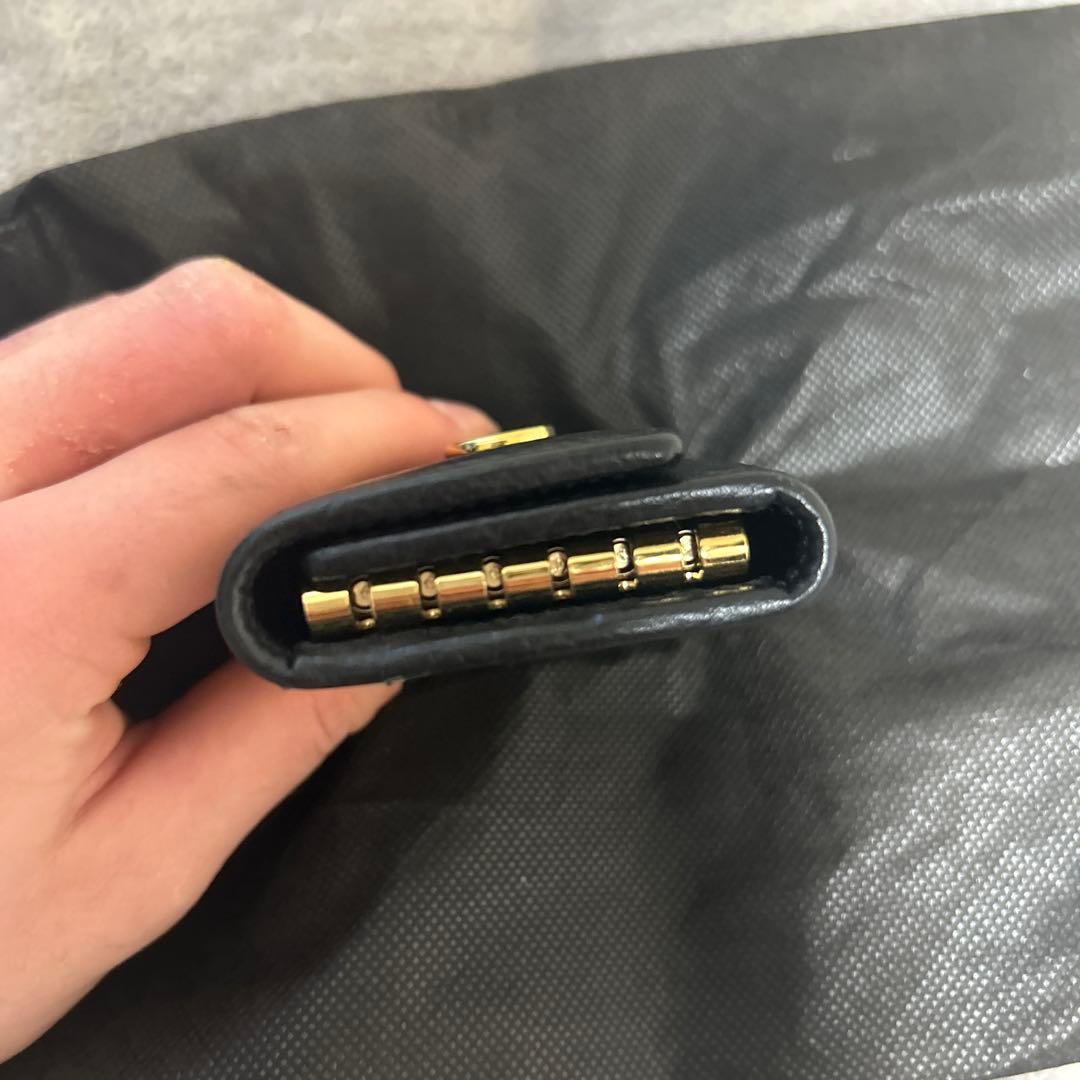 グッチ ggマーモント 456118 レザー キーケース ブラック