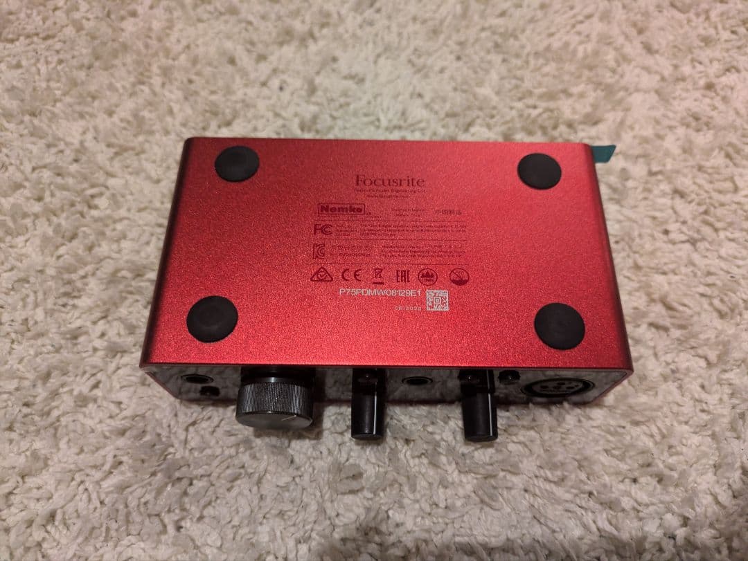 Focusrite オーディオインターフェイス レッド