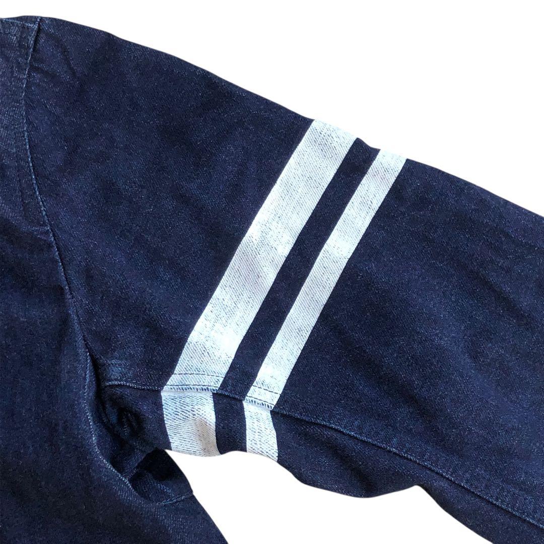 美品　桃太郎ジーンズ　デニムオールインワン　ツナギ　日本製　月桂樹ボタン　濃紺