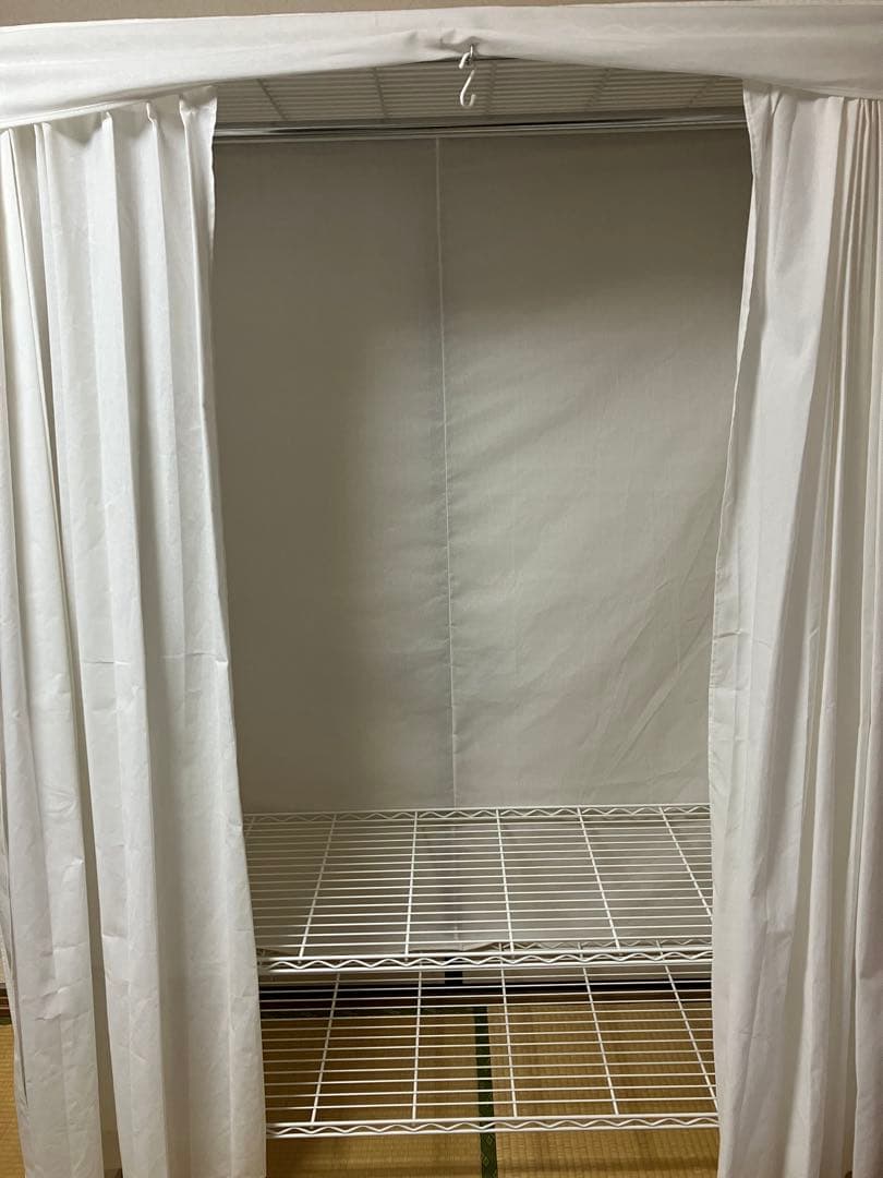 momopi54専用 洗えるカバー付き頑丈ハンガーラック シングル幅150cm）