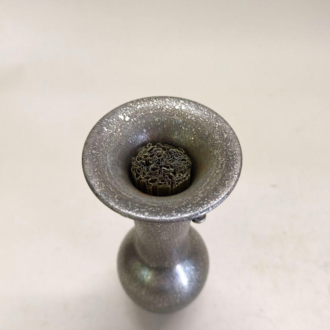 銅製　吊り花器　池坊好み　池坊花器