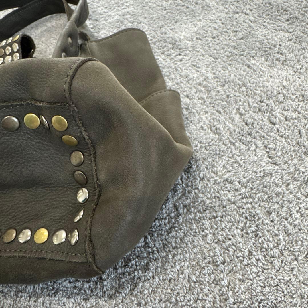 TRESトレ　00s archive y2k 平成　レザーハンドバッグ　スタッズ