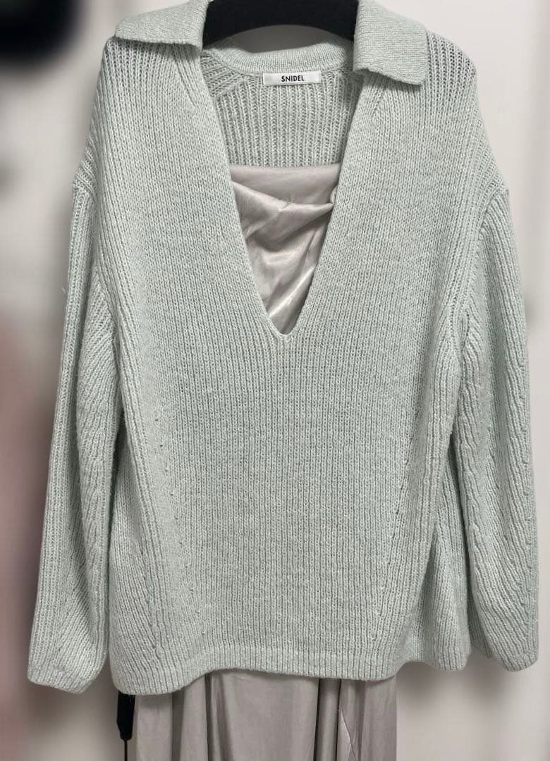 土日限定 SNIDEL キーネックニットセットキャミワンピース　サイズ1