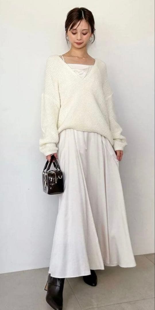 土日限定 SNIDEL キーネックニットセットキャミワンピース　サイズ1