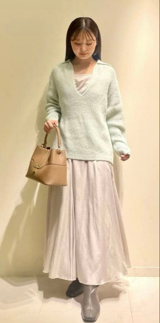 土日限定 SNIDEL キーネックニットセットキャミワンピース　サイズ1