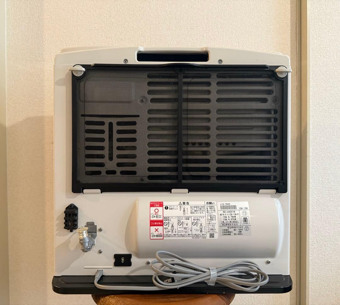 ガスファンヒーター　リンナイ　2018年製