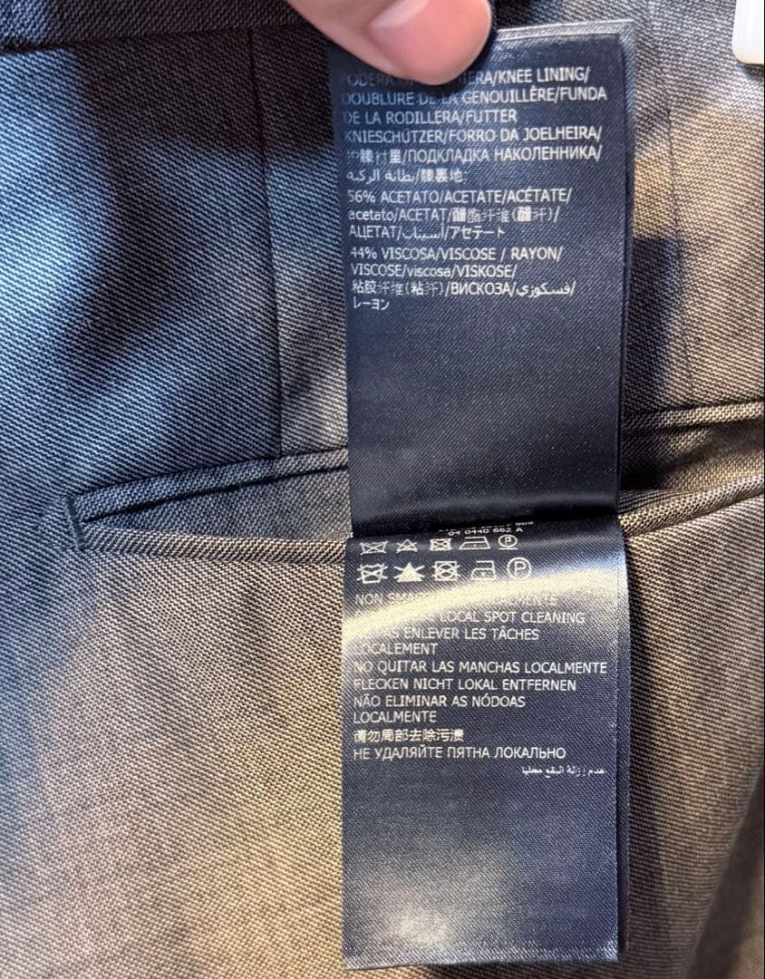 INCOTEX インコテックス super100 ラムウール スラックス