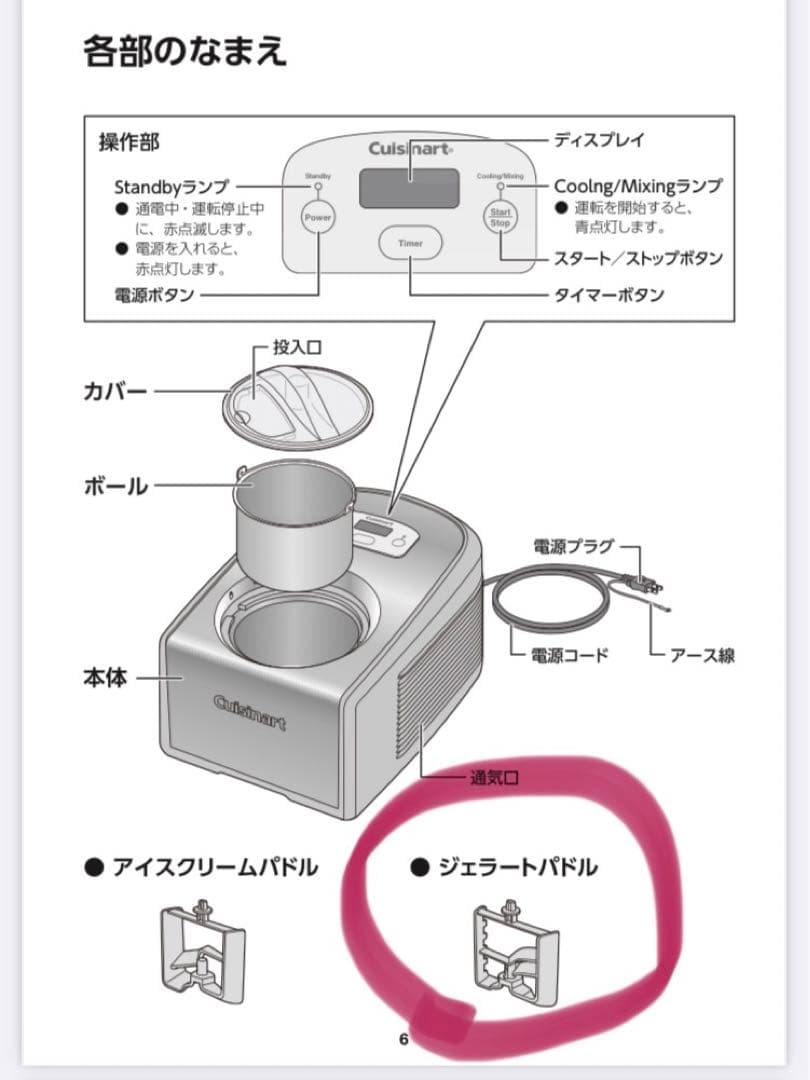 ぷりん　クイジナート　Cuisinart アイスクリーム　メーカー
