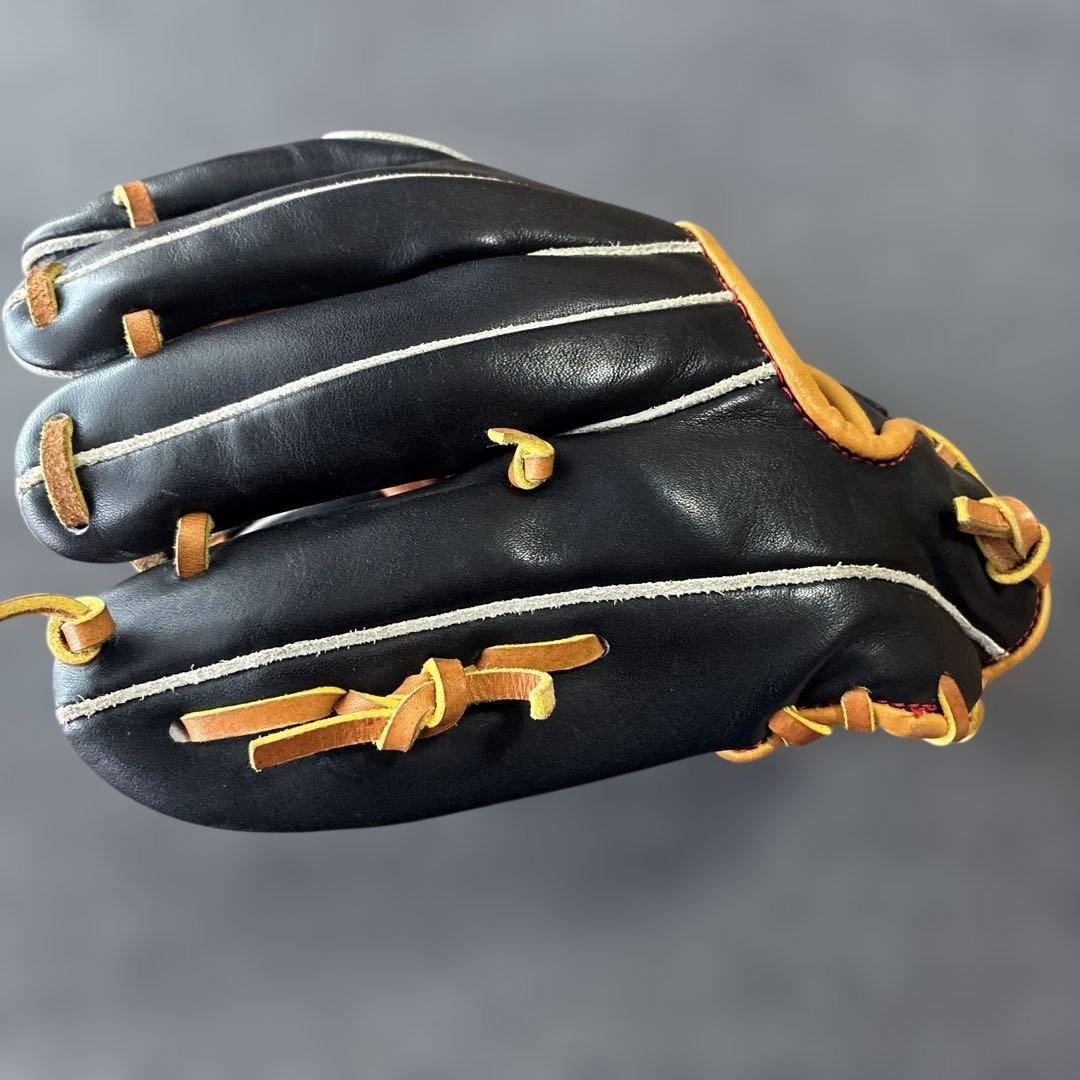 Zeems 軟式グローブ 黒/茶　YH10BTN2