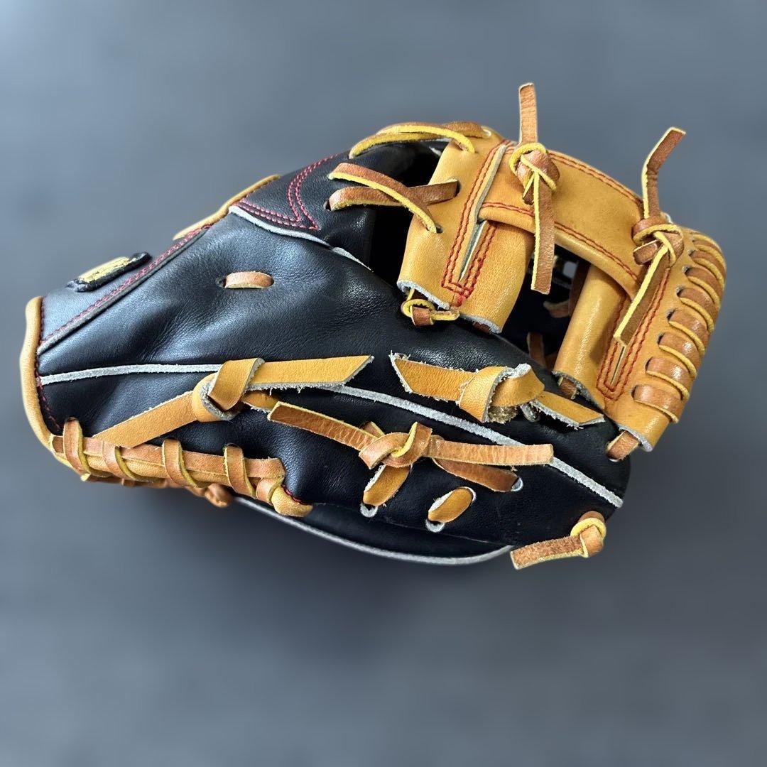 Zeems 軟式グローブ 黒/茶　YH10BTN2