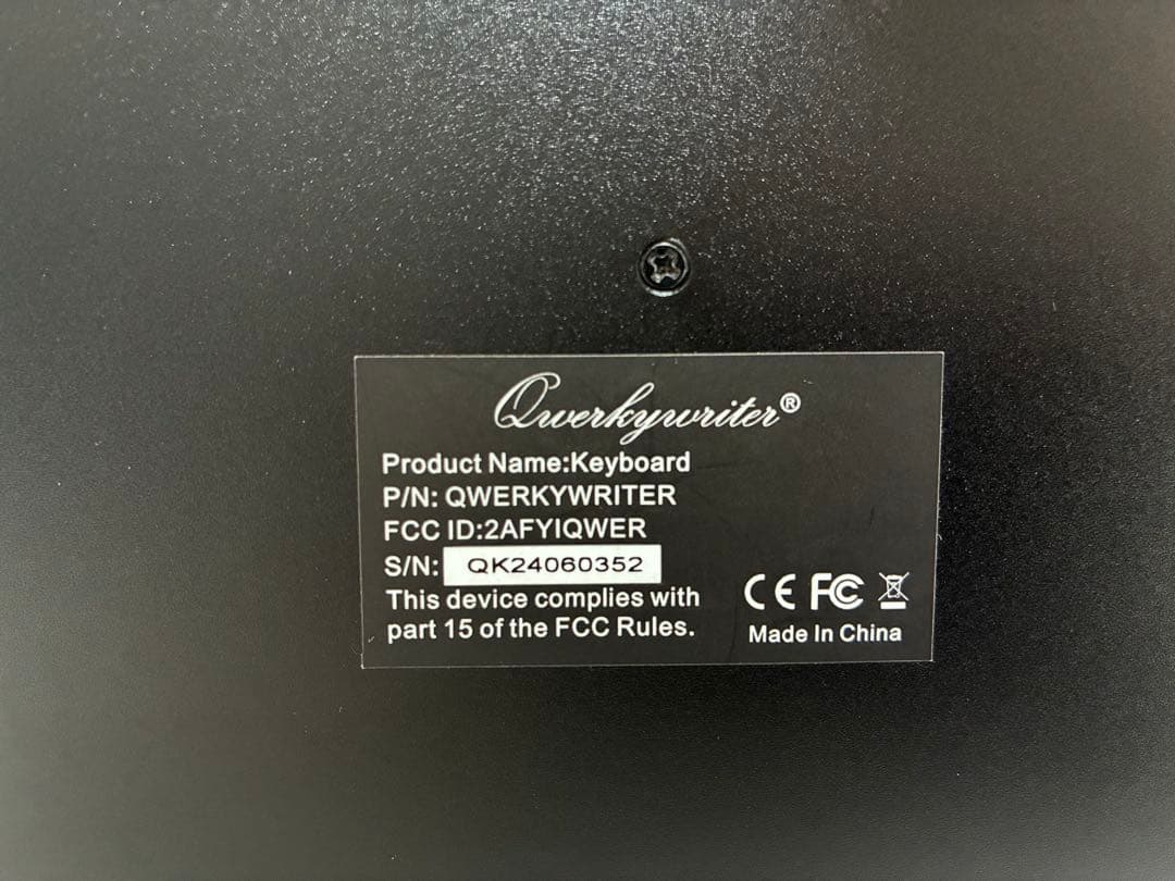 Qwerkywriter メカニカルキーボード　US配列