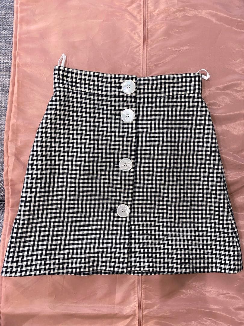 最終値下げ　ミュウミュウのギンガムチェックジャケット&スカートセットアップ