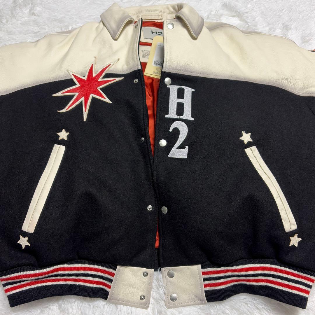 ［未使用］ H2 Heron Prestonコラボ レザースタジャン L