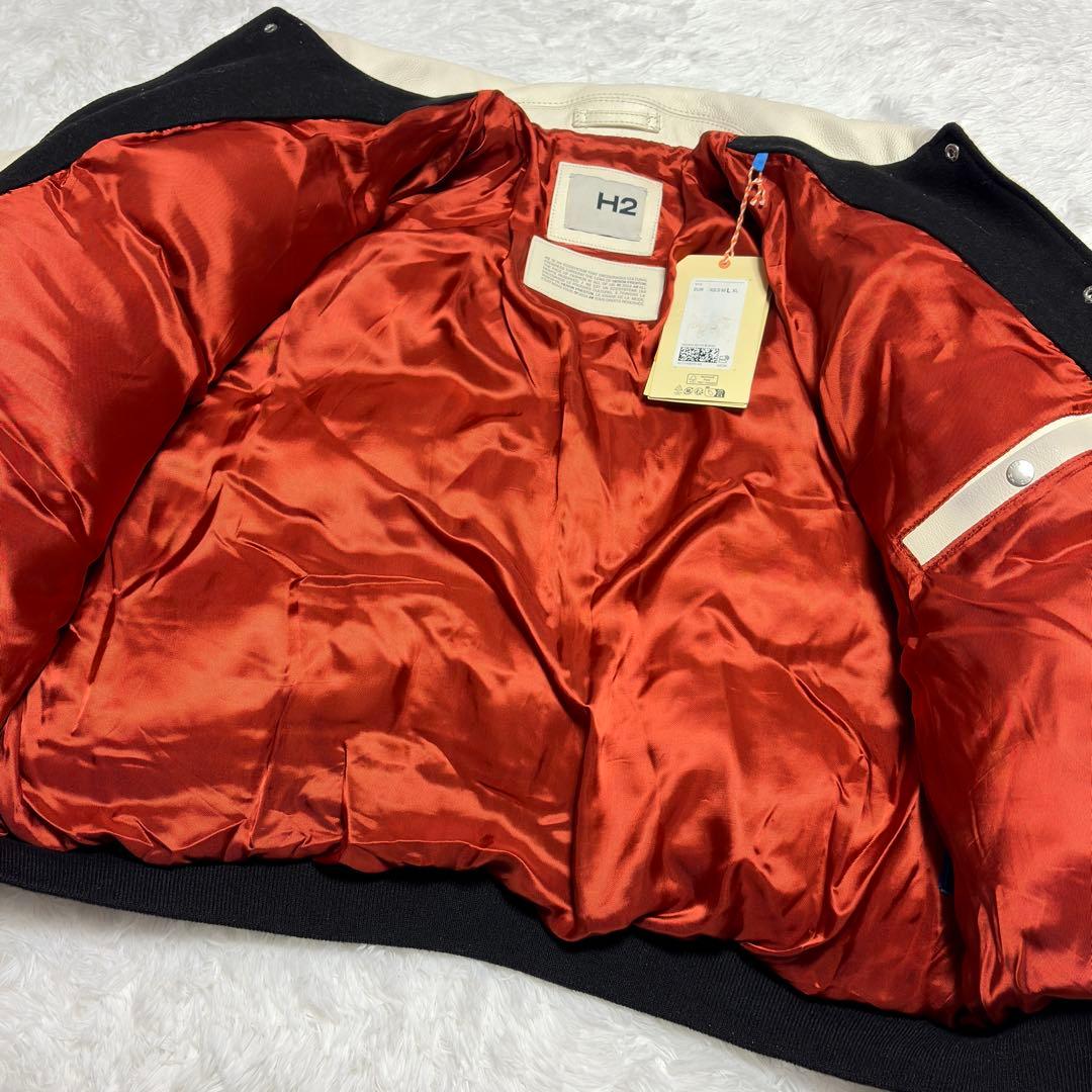 ［未使用］ H2 Heron Prestonコラボ レザースタジャン L