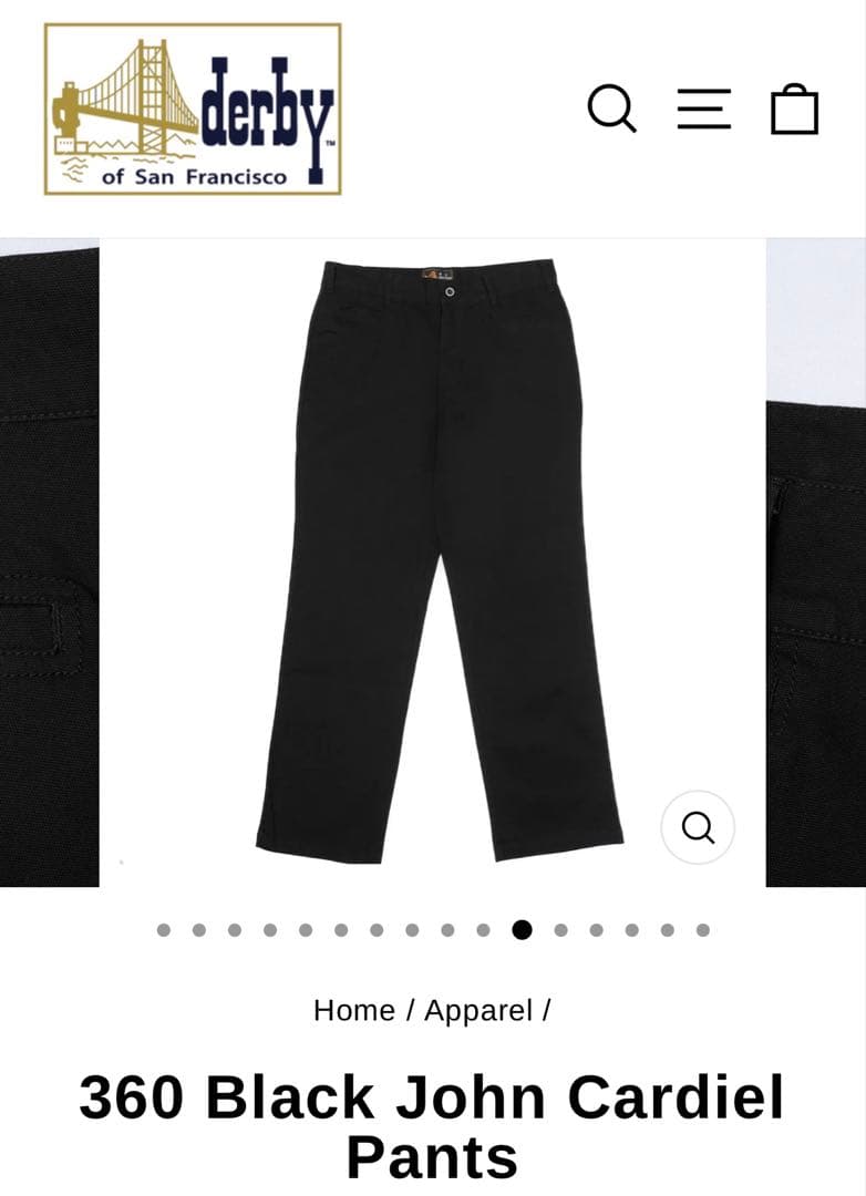 新品未使用 ダービーオブサンフランシスコ フリスコパンツ w36