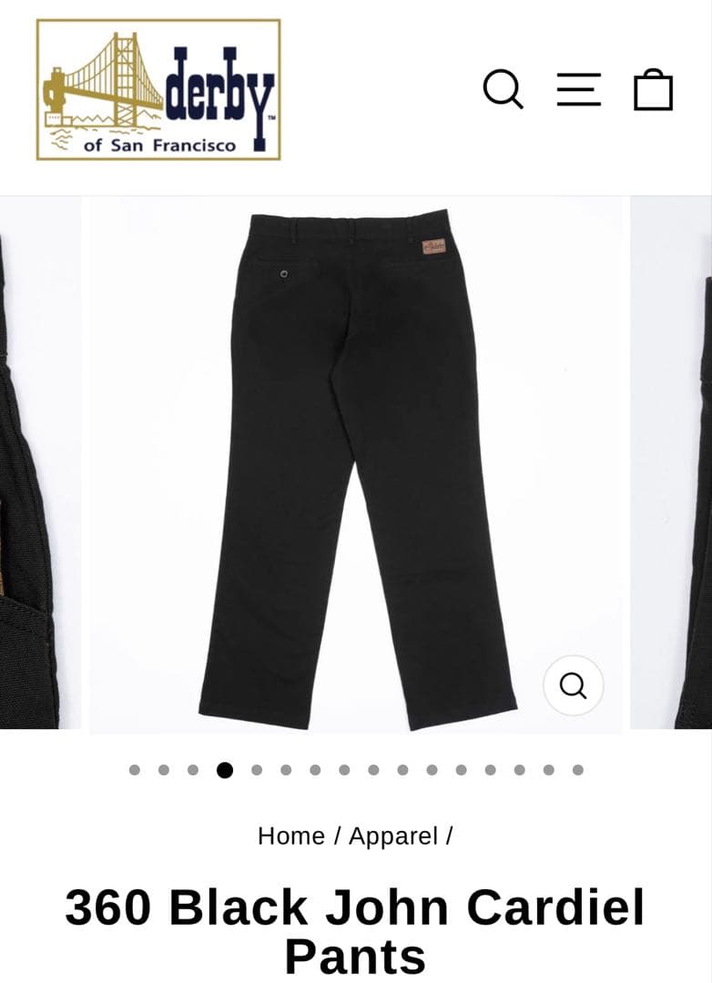 新品未使用 ダービーオブサンフランシスコ フリスコパンツ w36