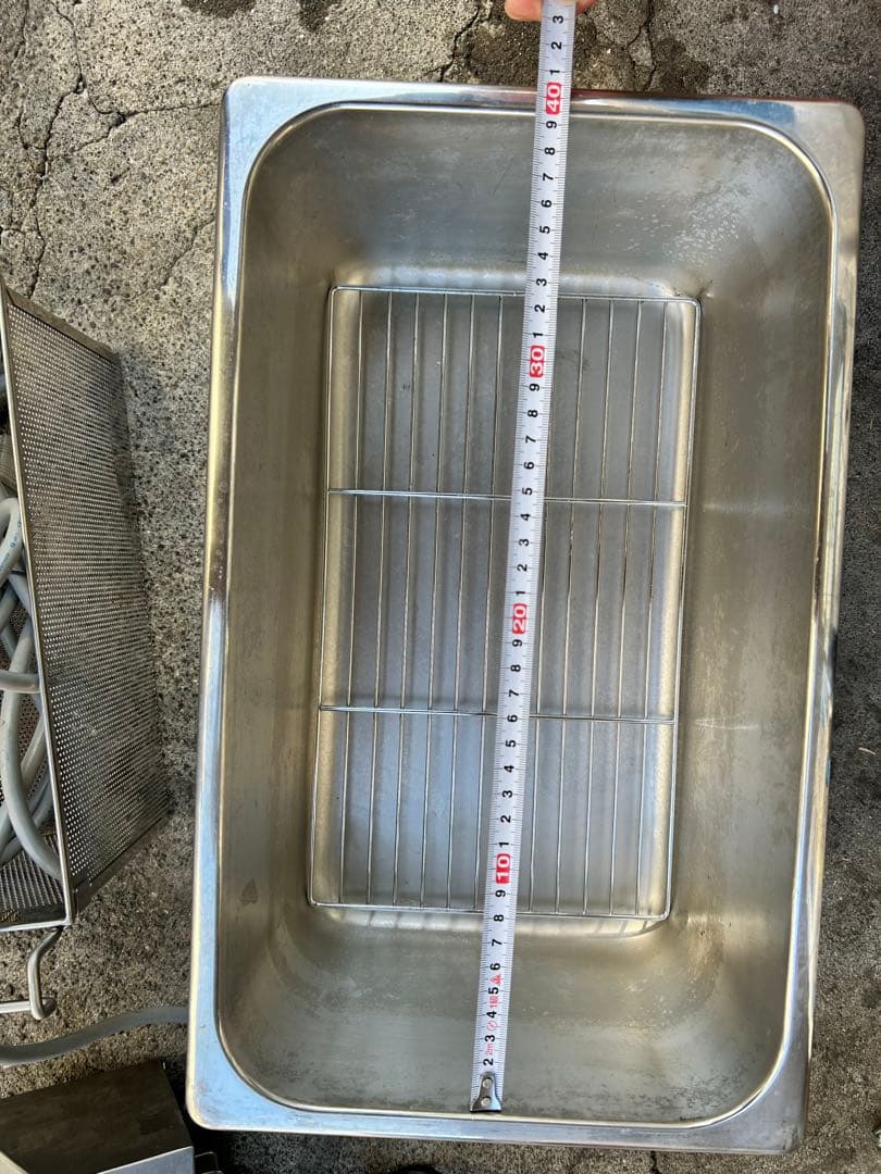 24年製マルゼン卓上電気フライヤー ステンレス製 温度調整可能[中古]