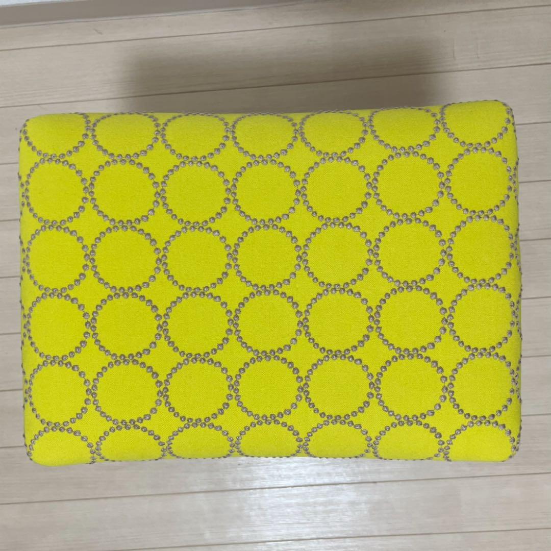 ミナペルホネン dop タンバリン 太脚 スクエア スツール 【イエロー】椅子