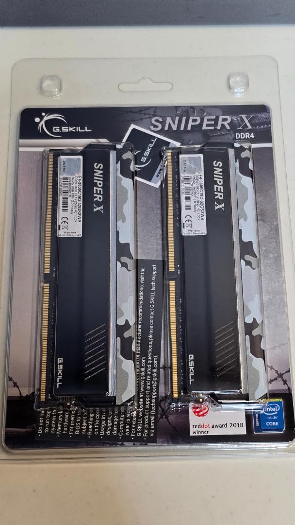 G.Skill SniperX/F4-3600C19D/[新品●未開封]