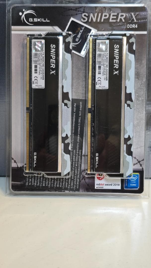 G.Skill SniperX/F4-3600C19D/[新品●未開封]