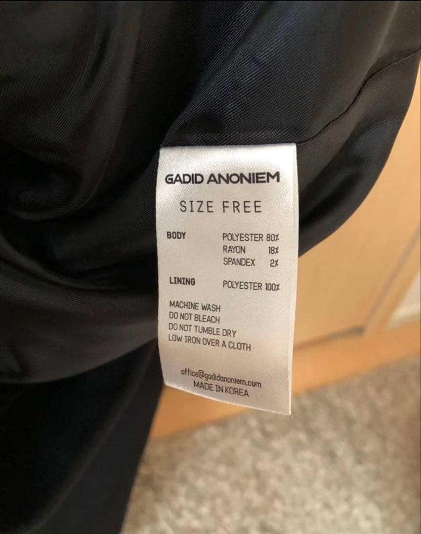 ジャケット・アウター gadid anoniem GUPITA BLACK