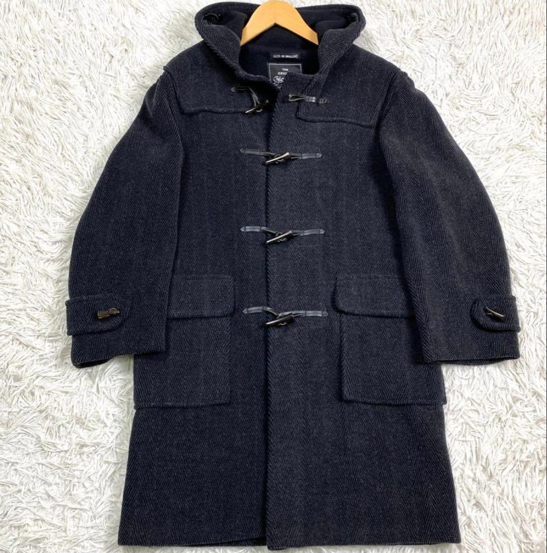 美品✨英国製 ヘリンボーン グローバーオール ロングダッフルコート XL相当