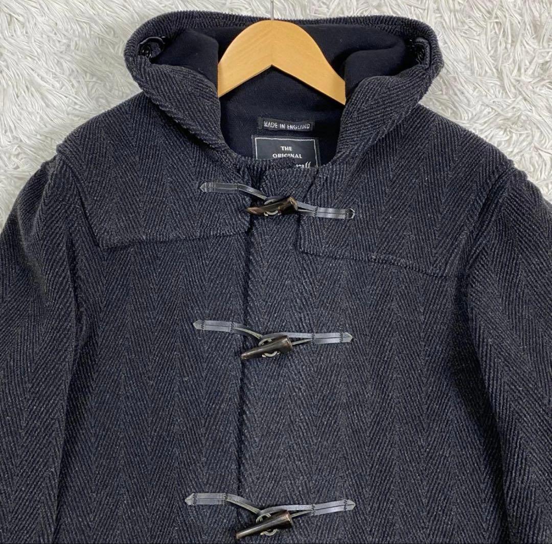 美品✨英国製 ヘリンボーン グローバーオール ロングダッフルコート XL相当