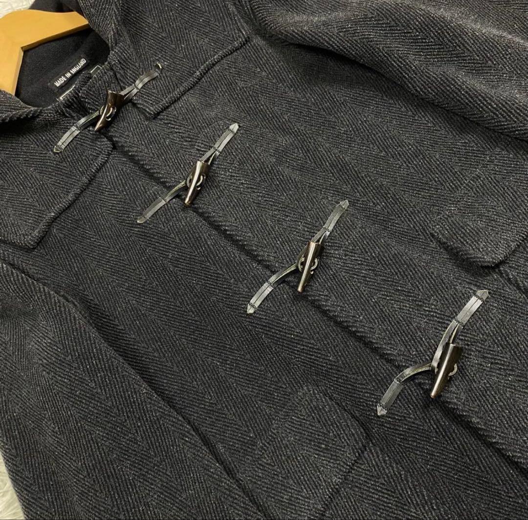 美品✨英国製 ヘリンボーン グローバーオール ロングダッフルコート XL相当