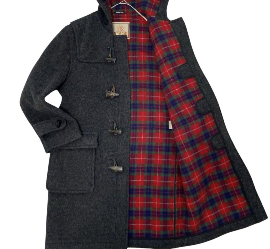 BARACUTA / メンズ ダッフルコート グレー L相当 a-489